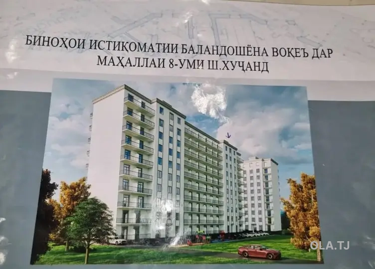 1 комнатная квартира, 7 этаж, 69 м²