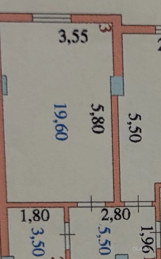 2 комнатная квартира, 4 этаж, 75 м²