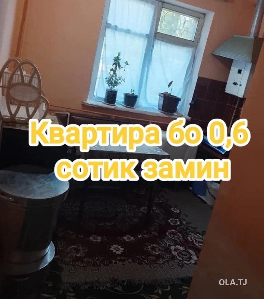 2 комнатная квартира, 1 этаж, 39 м²