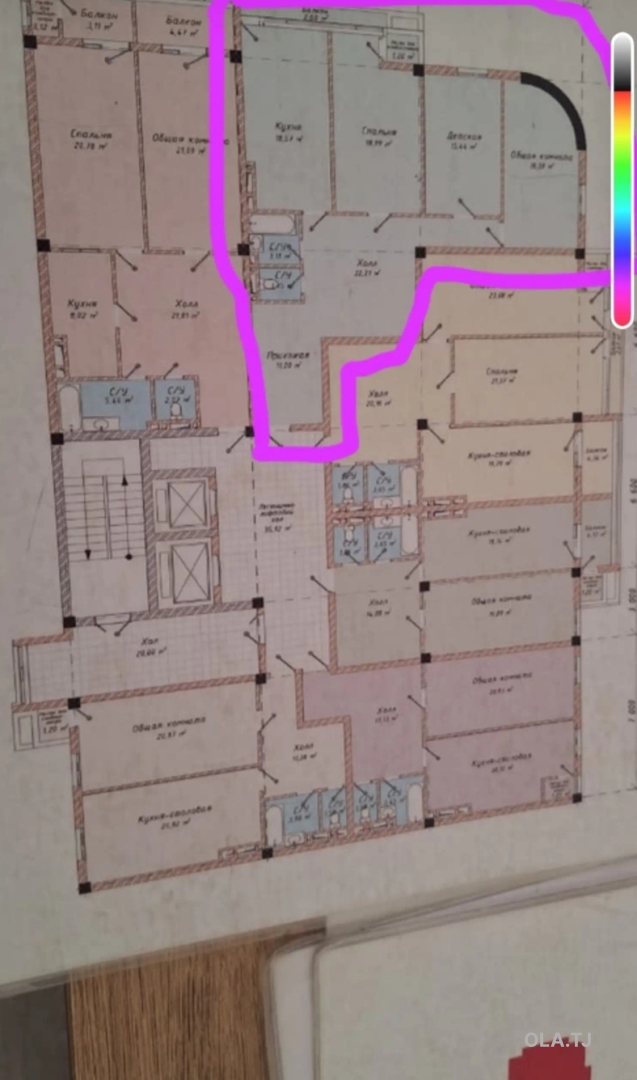 4 комнатная квартира, 9, 118 м²
