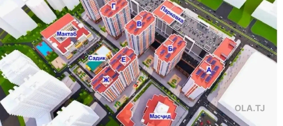 2 комнатная квартира, 4 этаж, 80 м²