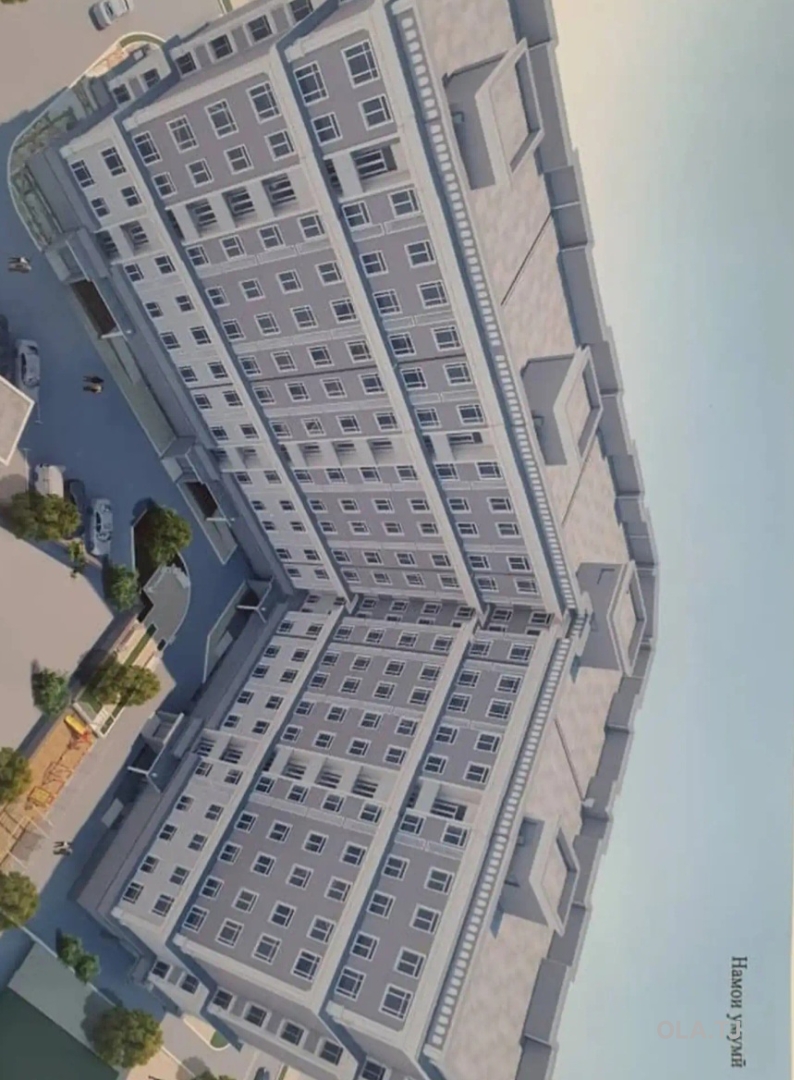 2 комнатная квартира, 3 этаж, 75 м²