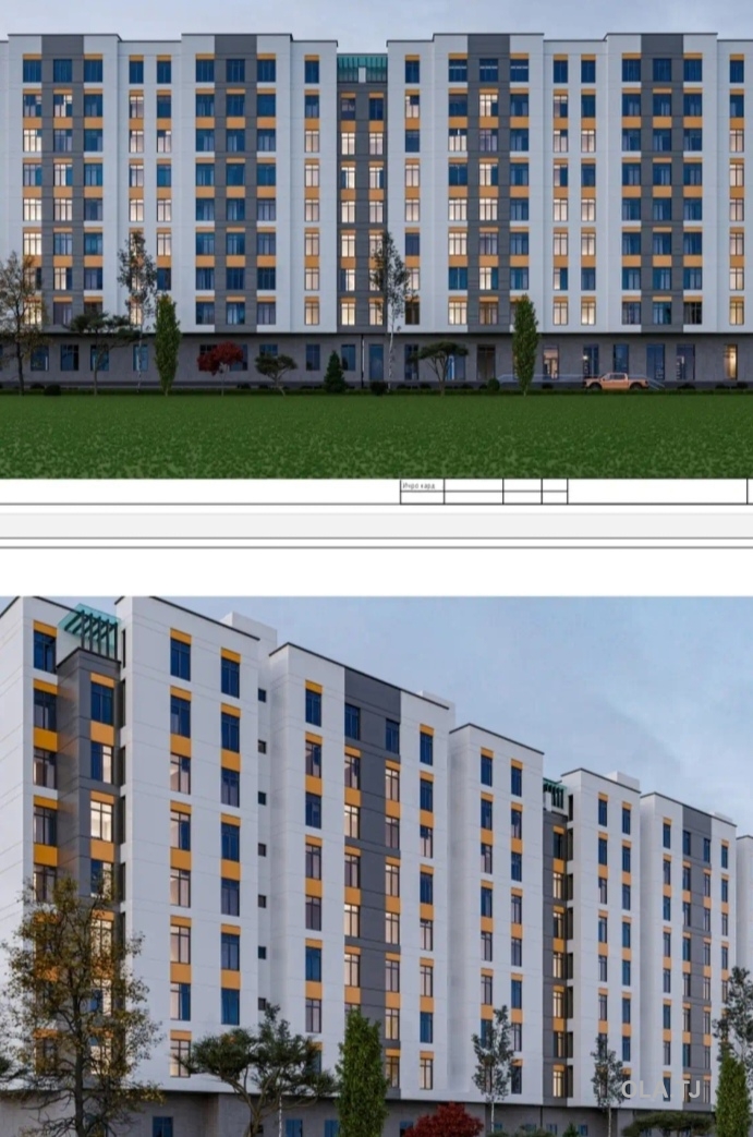 1 комнатная квартира, 4 этаж, 43 м²