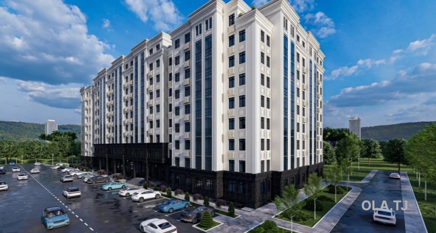 1 комнатная квартира, 9 этаж, 53 м²