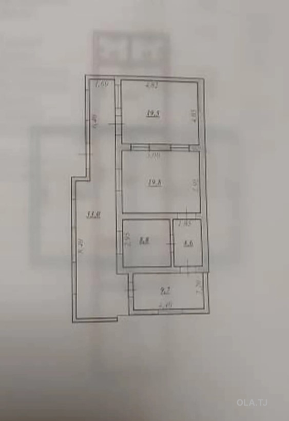 Дом (хавли), 4 комнат, 1 эт