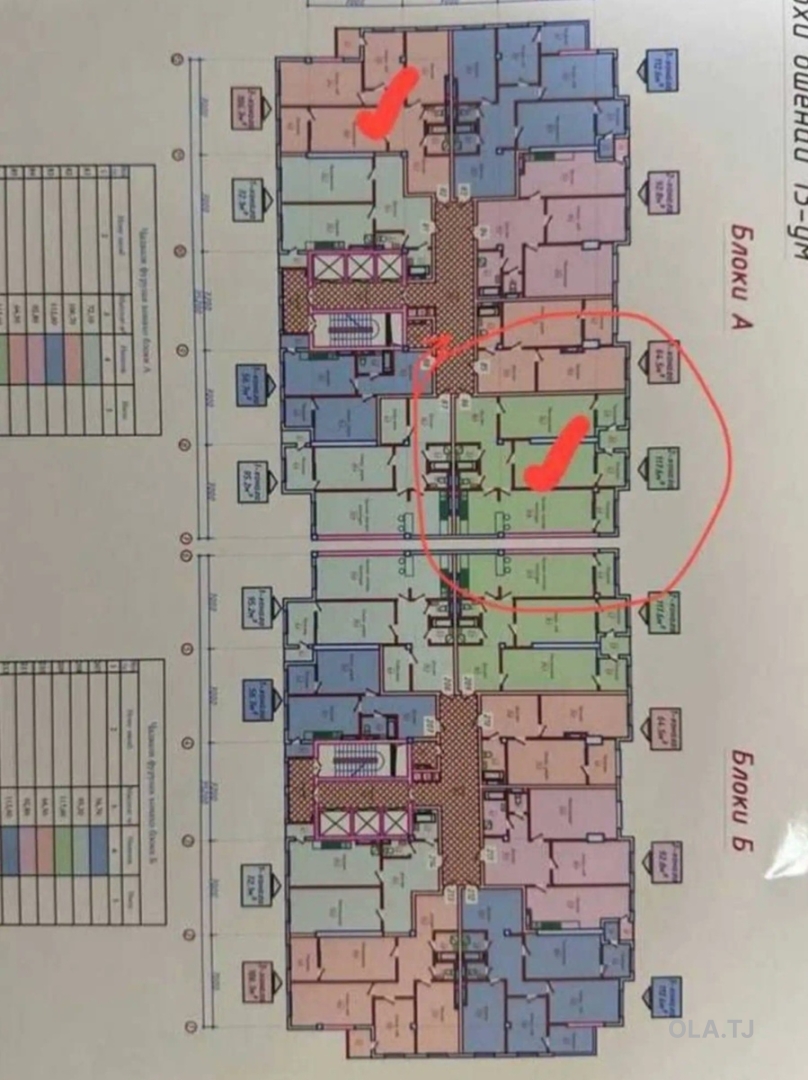2 комнатная квартира, 13 этаж, 113 м²