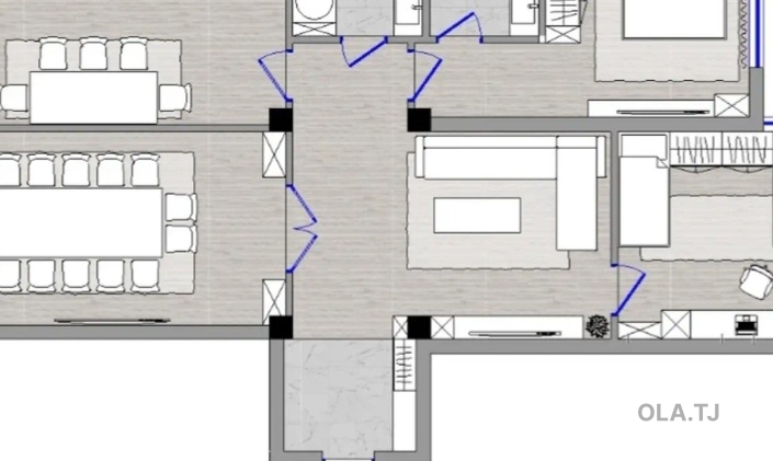 3 комнатная квартира, 8 этаж, 102 м²