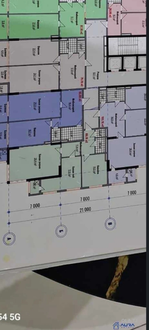 2 комнатная квартира, 18 этаж, 80 м²