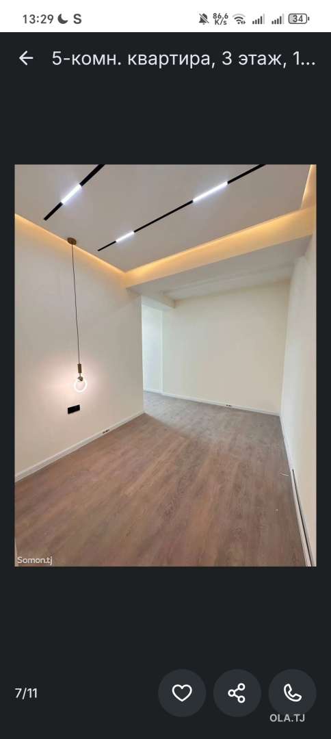 5 комнатная квартира, 3 этаж, 170 м²