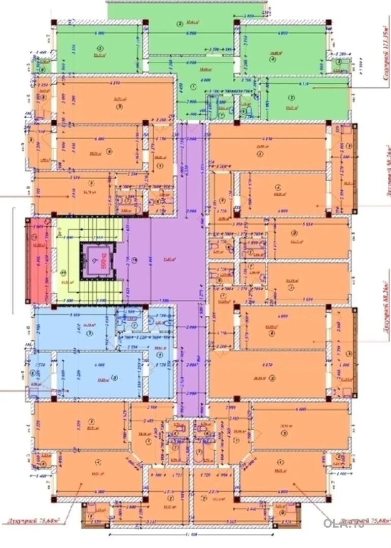 2 комнатная квартира, 4 этаж, 88 м²