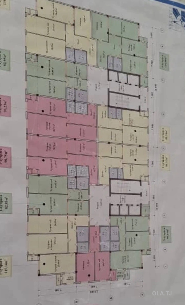 2 комнатная квартира, 12 этаж, 63 м²