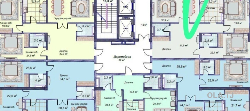 5 комнатная квартира, 10 этаж, 270 м²