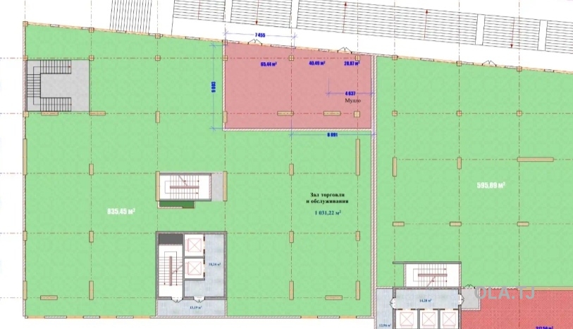 Помещение под свободное назначение, 550м², Мехргон