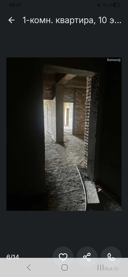 1 комнатная квартира, 10 этаж, 66 м²