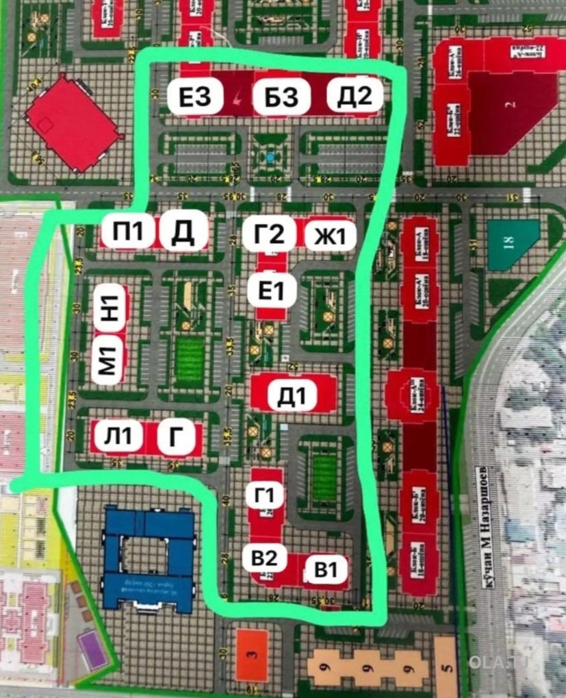 1 комнатная квартира, 7 этаж, 53 м²