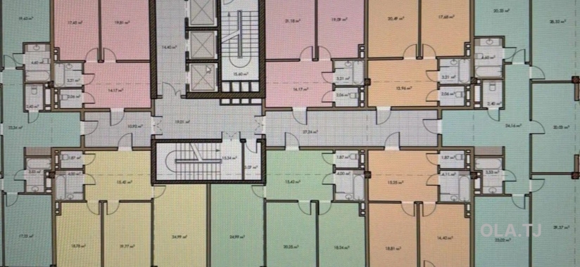 1 комнатная квартира, 8 этаж, 50 м²