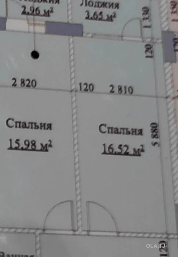 1 комнатная квартира, 9 этаж, 53 м²