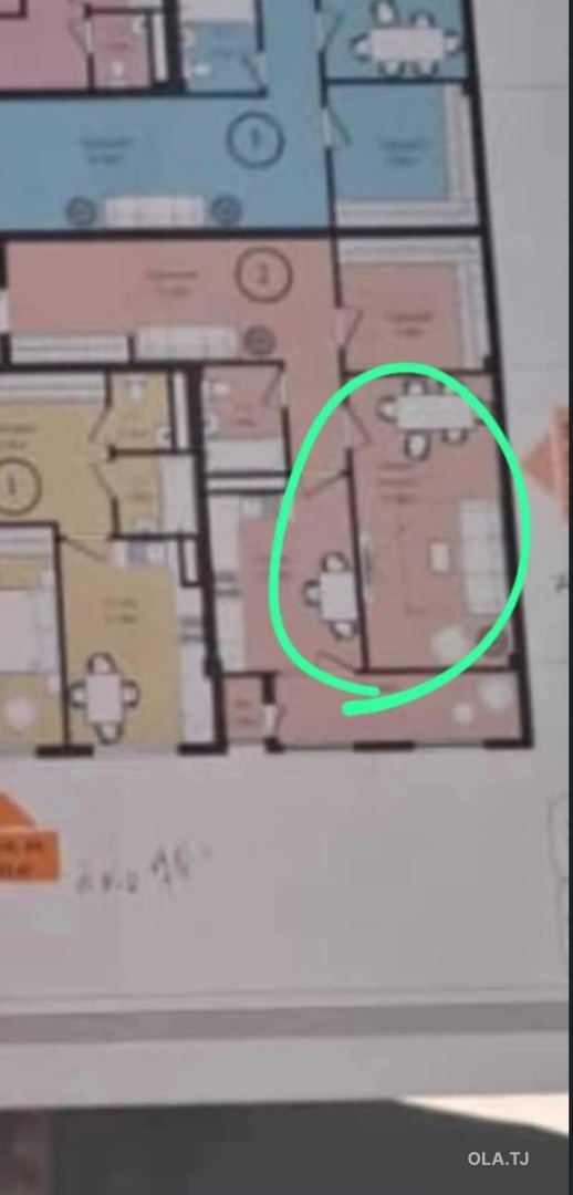 2 комнатная квартира, 7 этаж, 75 м²