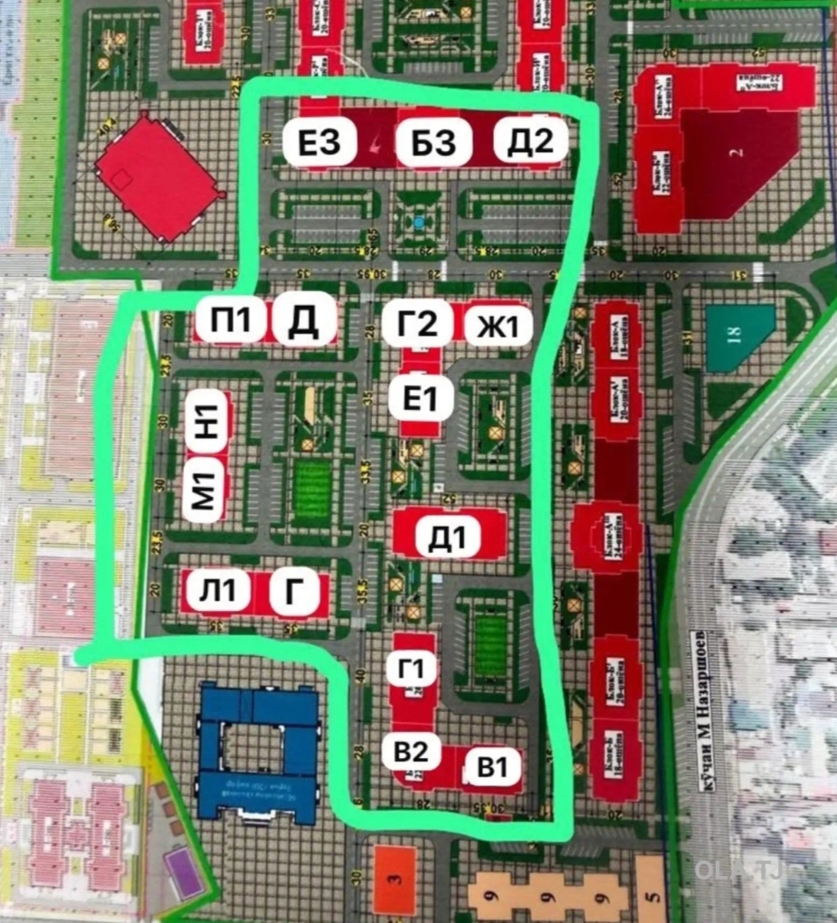 1 комнатная квартира, 16 этаж, 48 м²