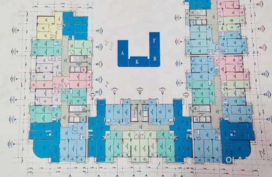 1 комнатная квартира, 8 этаж, 60 м²