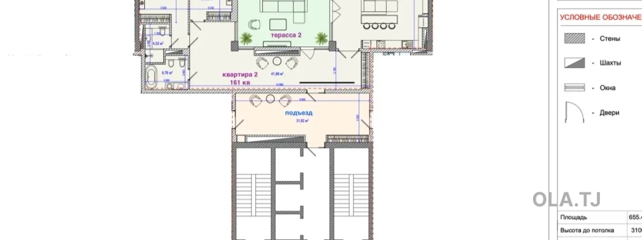4 комнатная квартира, 16, 161 м²