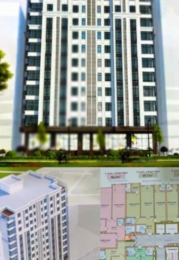 3 комнатная квартира, 6 этаж, 89 м²