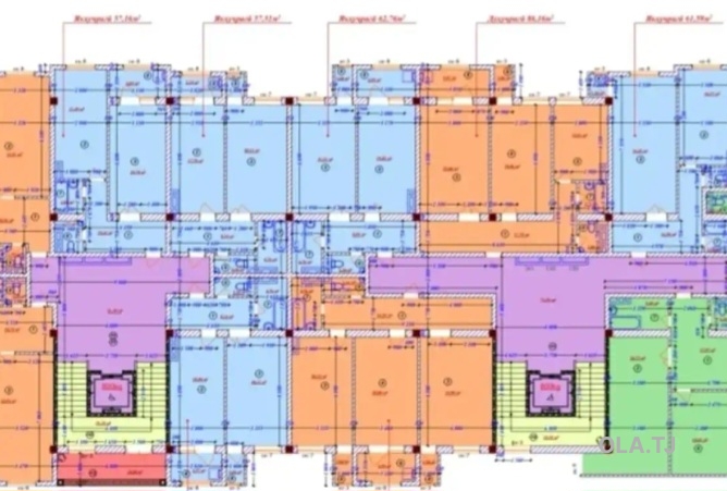 1 комнатная квартира, 4 этаж, 60 м²