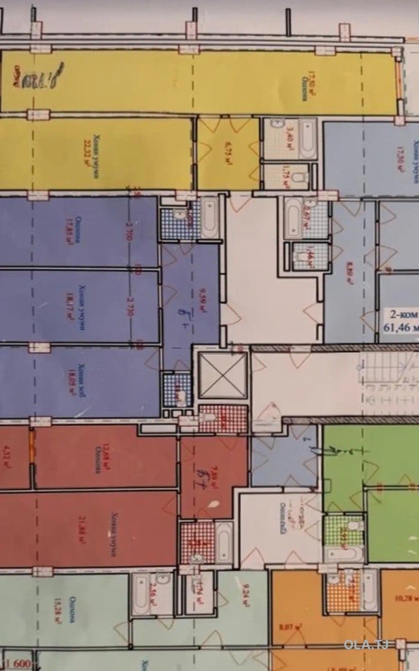 1 комнатная квартира, 4 этаж, 52 м²