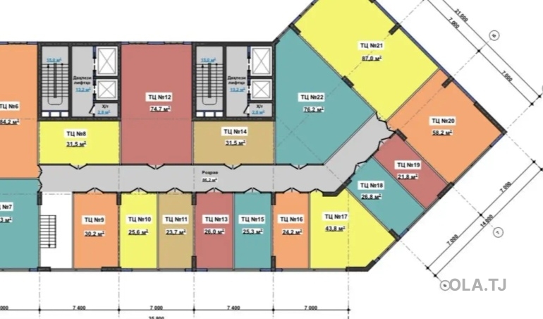 Помещение под свободное назначение, 84м², Фирдавси