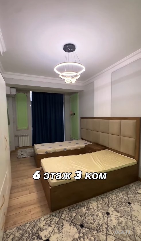 3 комнатная квартира, 6 этаж, 120 м²