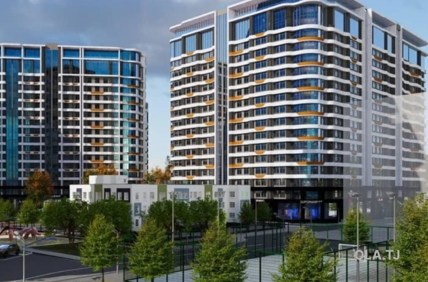 2 комнатная квартира, 9 этаж, 72 м²