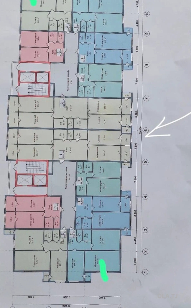4 комнатная квартира, 10, 186 м²