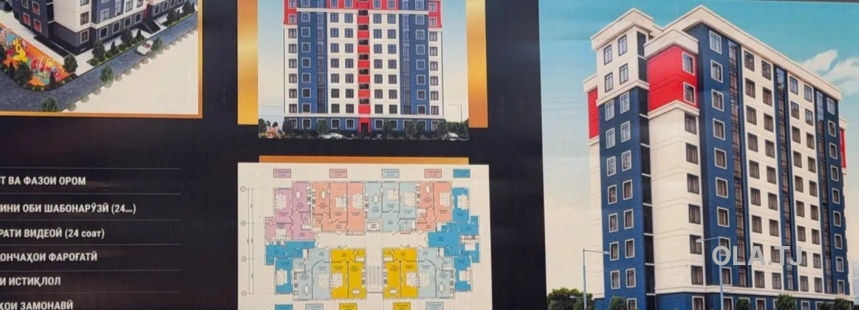 2 комнатная квартира, 8 этаж, 68 м²