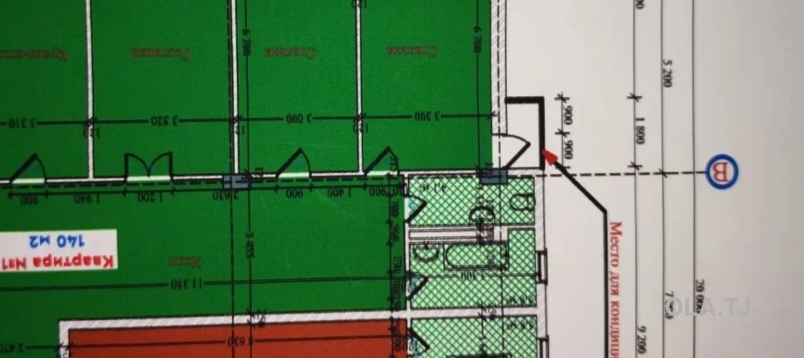 3 комнатная квартира, 7 этаж, 140 м²
