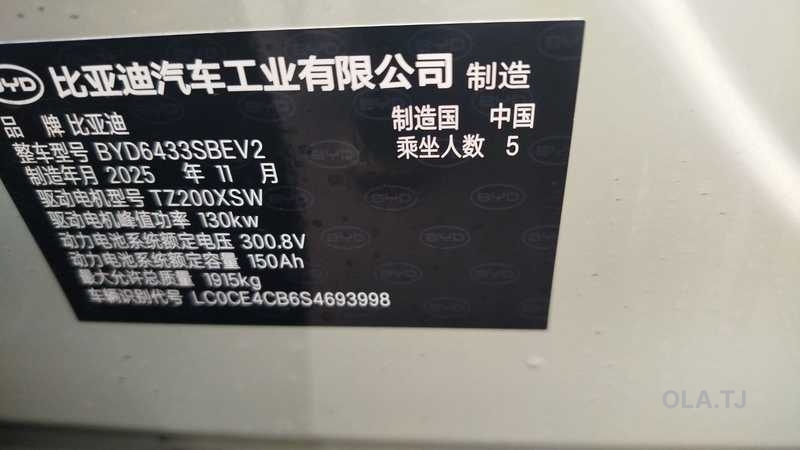 BYD Yuan Up,  2025