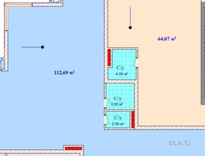 4 комнатная квартира, 10, 112 м²