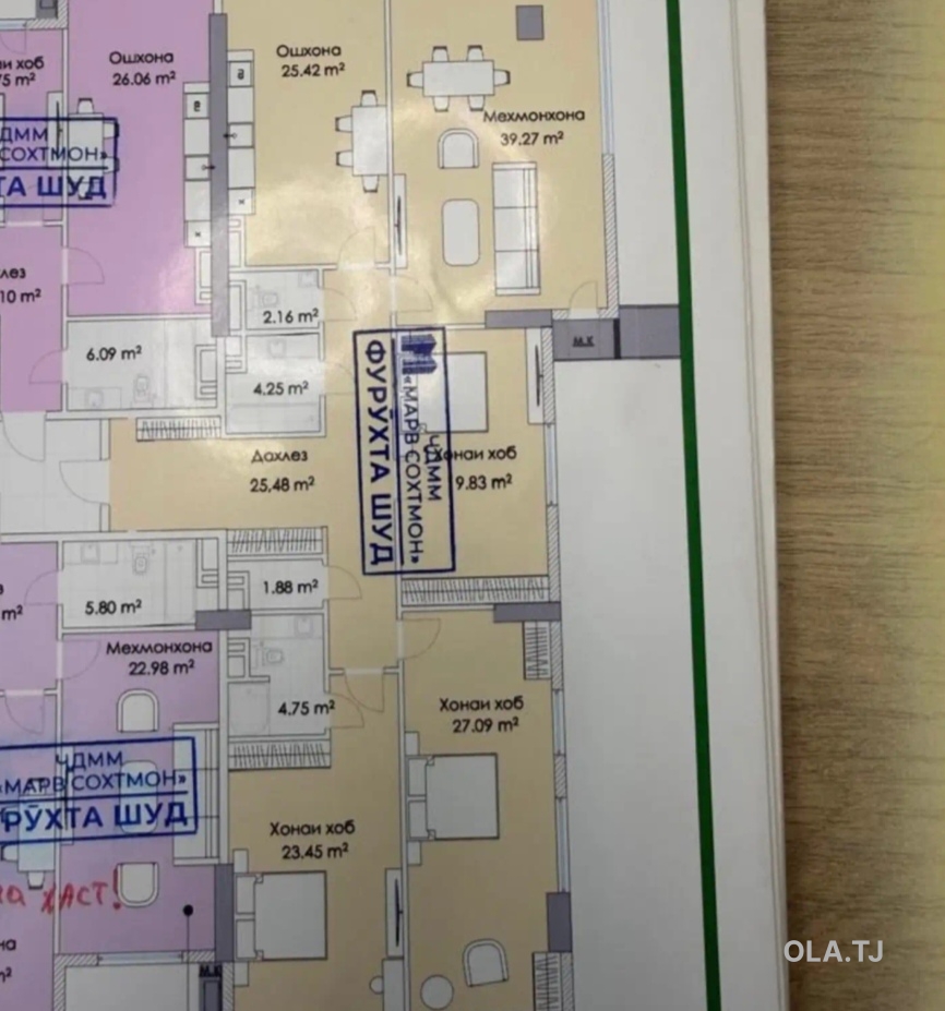 4 комнатная квартира, 6, 173 м²
