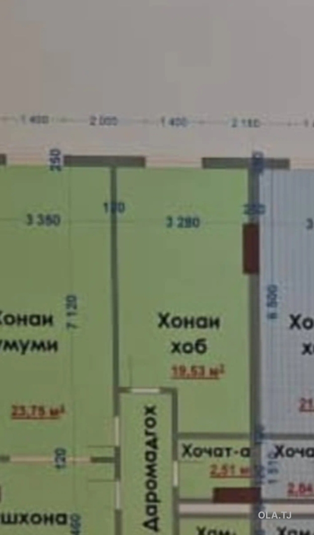 2 комнатная квартира, 13 этаж, 42 м²