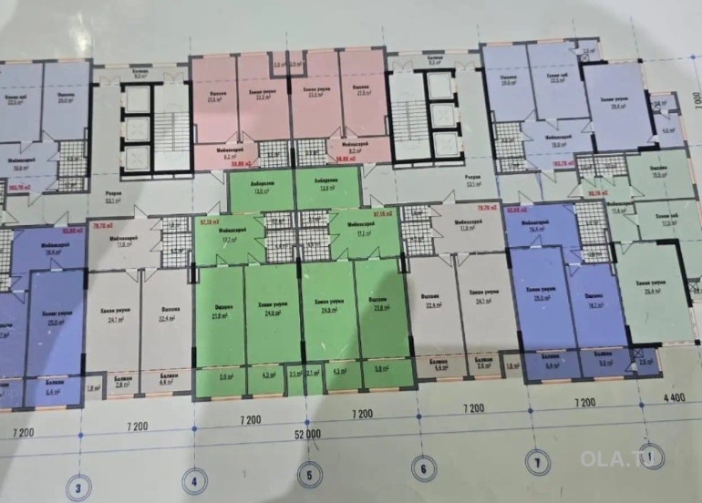2 комнатная квартира, 9 этаж, 97 м²