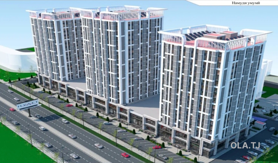 3 комнатная квартира, 15 этаж, 101 м²