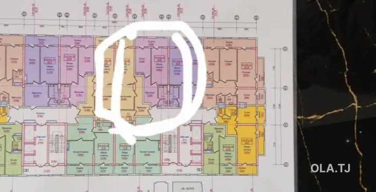 2 комнатная квартира, 6 этаж, 60 м²
