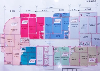 1 комнатная квартира, 11 этаж, 44 м²