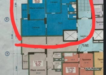 4 комнатная квартира, 8, 102 м²