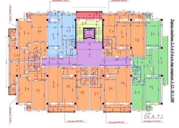 3 комнатная квартира, 3 этаж, 102 м²