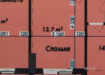 2 комнатная квартира, 11 этаж, 85 м²