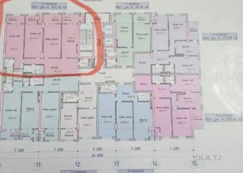 3 комнатная квартира, 9 этаж, 164 м²