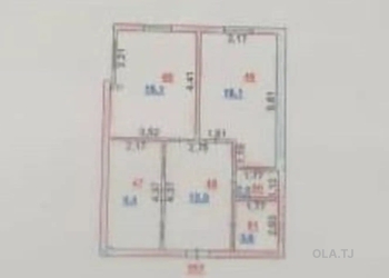 1 комнатная квартира, 12 этаж, 58 м²