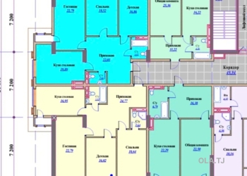 3 комнатная квартира, 8 этаж, 106 м²