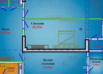 2 комнатная квартира, 8 этаж, 148 м²