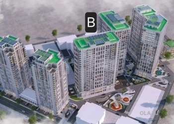 1 комнатная квартира, 15 этаж, 60 м²